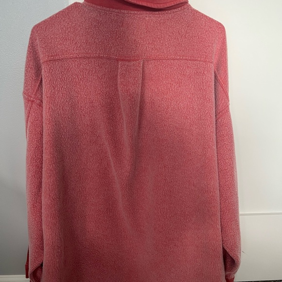 BKE Reverse Fleece Shacket Large - Picture 4 of 10